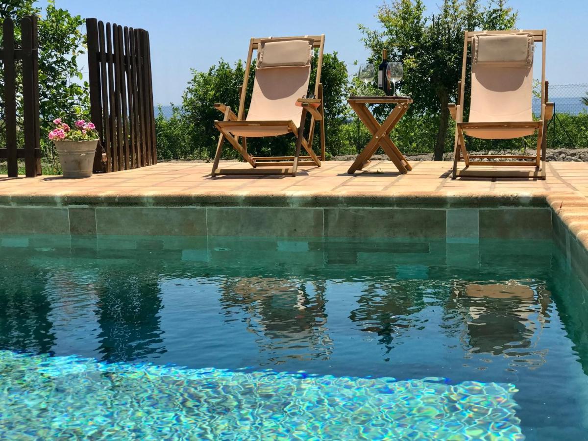 הוילה אבולה Authentic Sicilian Charm, Pool, Sea View, Wi-Fi & Parking מראה חיצוני תמונה
